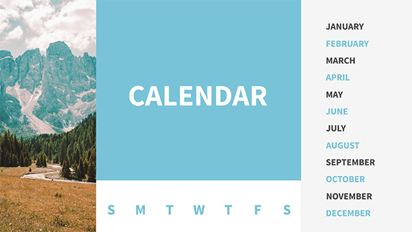 create educational presentation Interactive 2024 calendar template