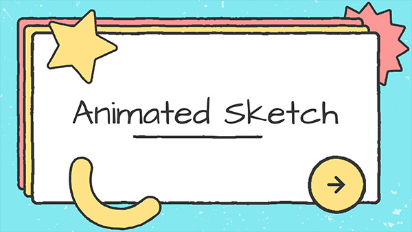 how to create a powerpoint presentation online for free Interactive Animated sketch presentation template