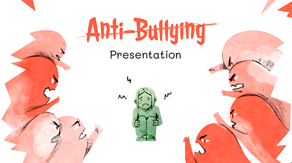 free powerpoint video presentation templates Interactive Anti-bullying presentation template