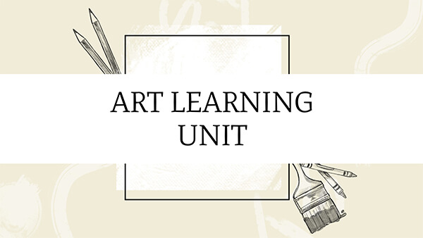 create educational presentation Interactive Art learning unit template