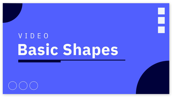 free powerpoint video presentation templates Interactive Basic shapes video template