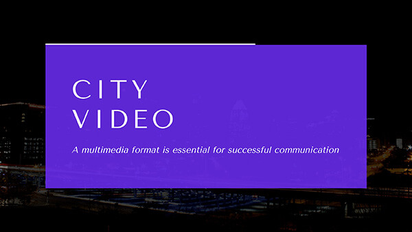 Interactive City video template