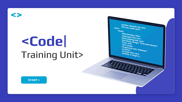 free powerpoint video presentation templates Interactive Code training unit template