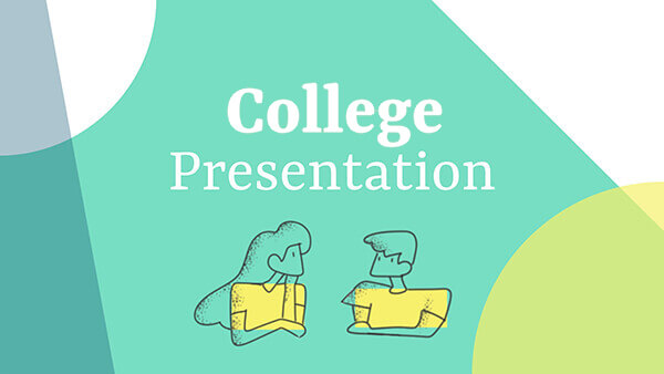 proposal defense presentation template Interactive College presentation template