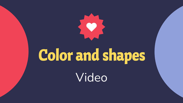 Interactive Color shapes video template