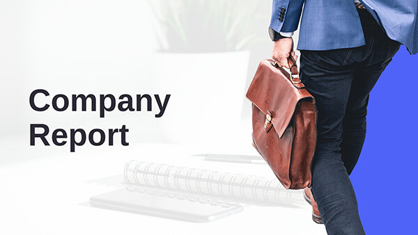 Interactive Company report template