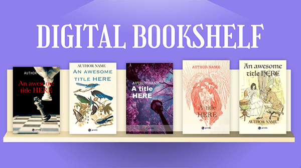 Interactive Digital bookshelf template