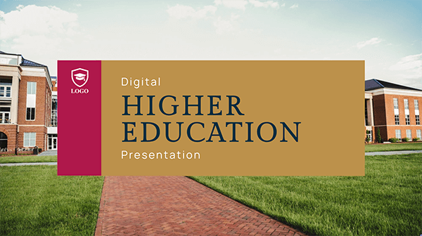 Interactive Digital higher education presentation template