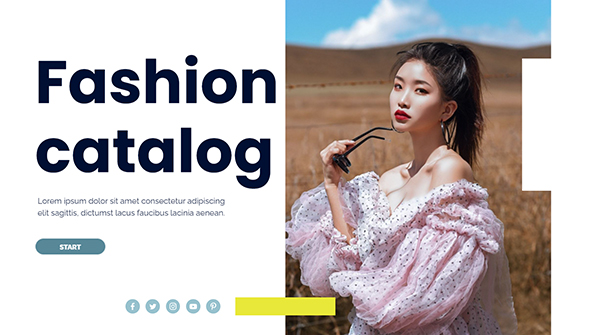 interactive video presentation tools Fashion catalog