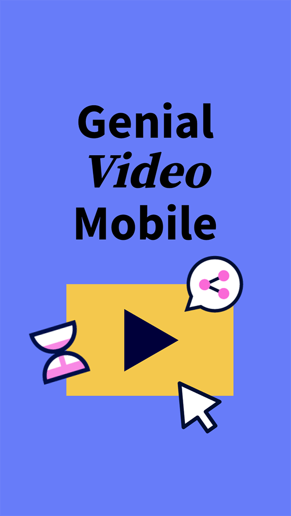 Interactive Genial video mobile template