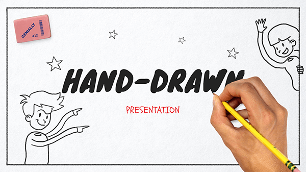 create educational presentation Interactive Hand-drawn presentation template
