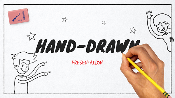 Interactive Hand-drawn presentation template