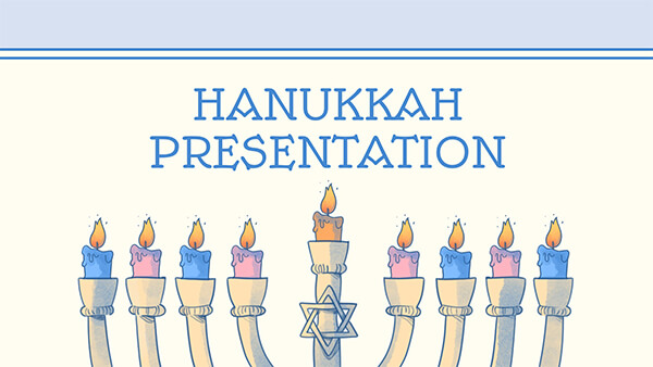 Interactive Hanukkah presentation template