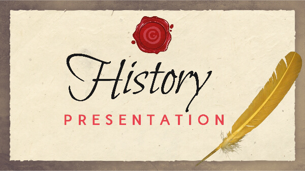 free powerpoint video presentation templates Interactive History presentation template