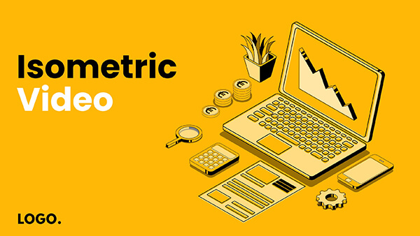 free powerpoint video presentation templates Interactive Isometric video template