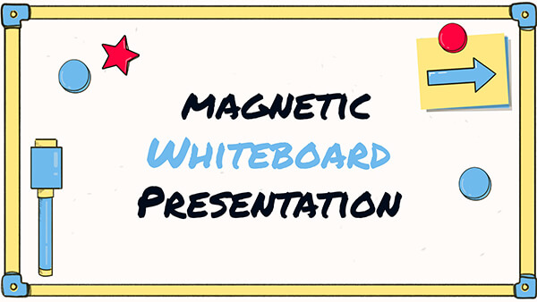 create educational presentation Interactive Magnetic whiteboard presentation template