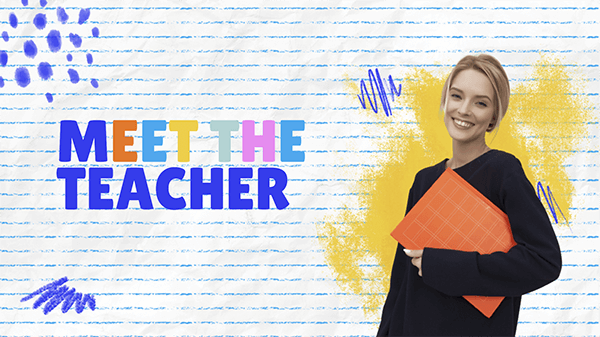 Interactive Meet the teacher video template