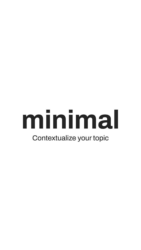 Interactive Minimal presentation mobile template