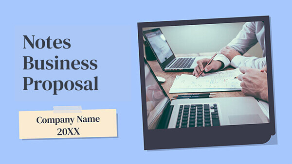 free powerpoint video presentation templates Interactive Notes business proposal template