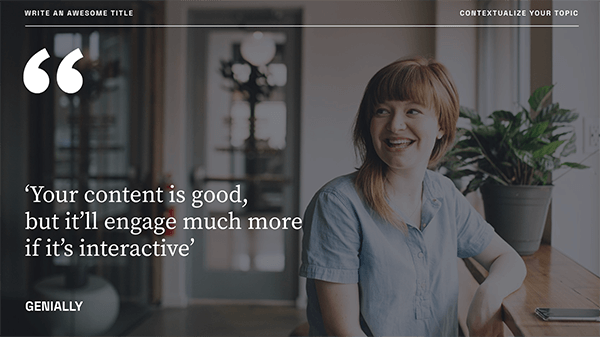 free powerpoint video presentation templates Interactive Quotes video template