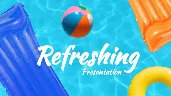 Interactive Refreshing presentation template