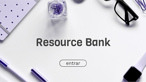 create educational presentation Interactive Resource bank template