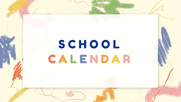 create educational presentation Interactive School calendar 23-24 template