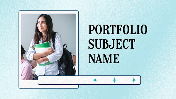 phd thesis presentation template ppt Interactive Subject portfolio template