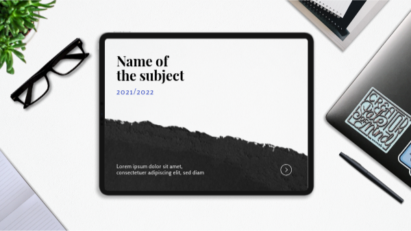 proposal defense presentation template Interactive Subject Presentation template