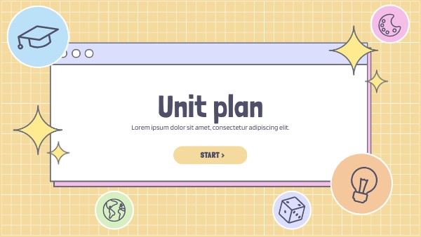 Interactive Secondary Unit Plan template