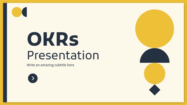 Interactive OKR Presentation template