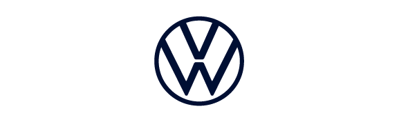 Volkswagen company logo, using Genially